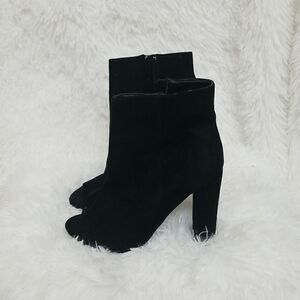 Wild Diva 4inch  Black Open-Toe Ankle Booties